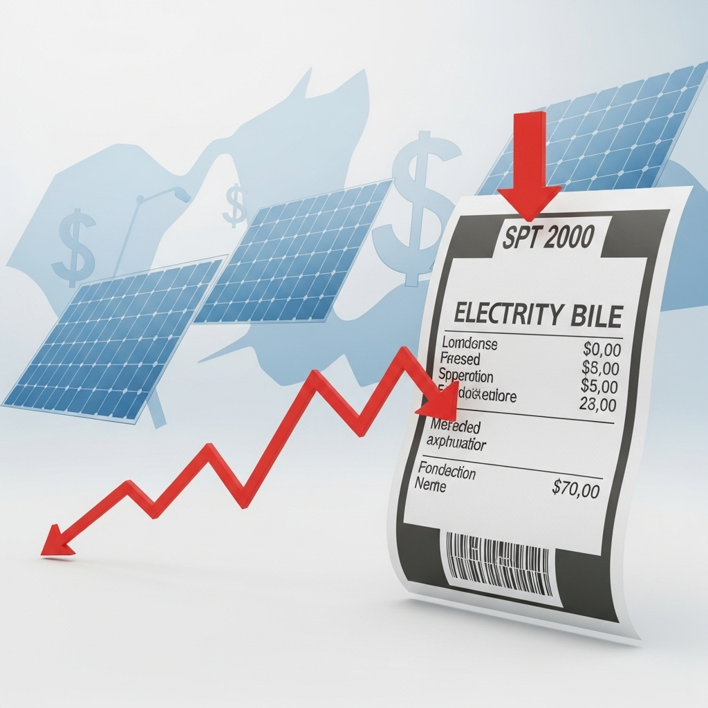 Économies d'énergie avec panneaux solaires